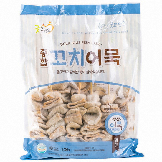 굿프랜즈 종합 꼬치어묵 1kg (2개)_이미지