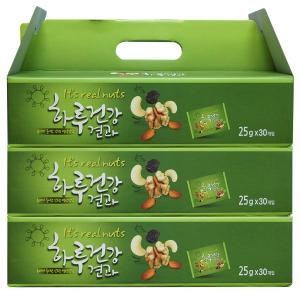 잇츠리얼넛츠 잇츠리얼넛츠 하루건강견과 오리지널 선물세트 25g 30개입 (3개)_이미지