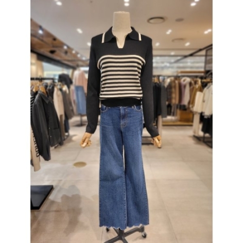 메종블랑쉬 카라 골지 니트티 M241M 254U_이미지