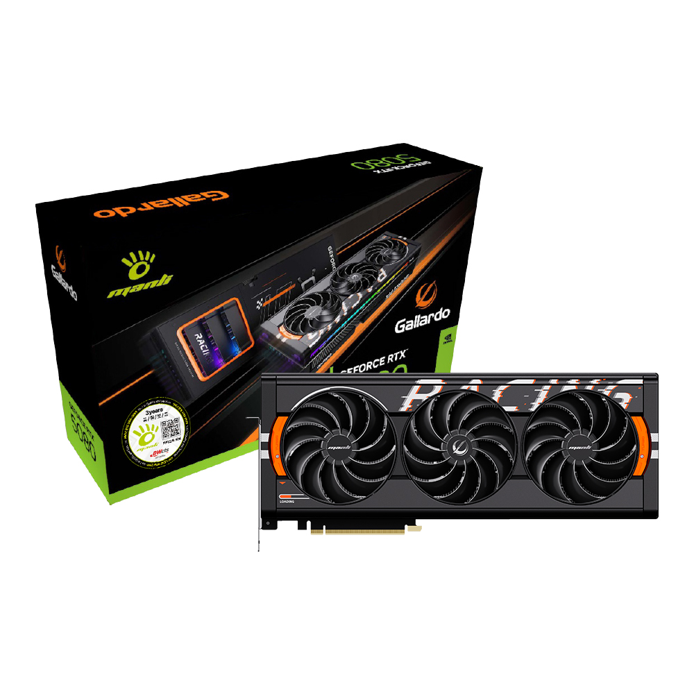 MANLI 지포스 RTX 5080 Gallardo OC D7 16GB 대원씨티에스_이미지