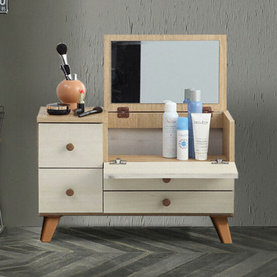 홈퍼니  큐티 다리형 좌식 화장대 600