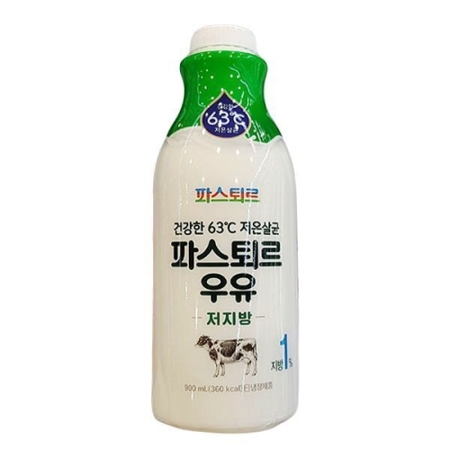 파스퇴르 저온살균 저지방 우유 900ml (2개)_이미지