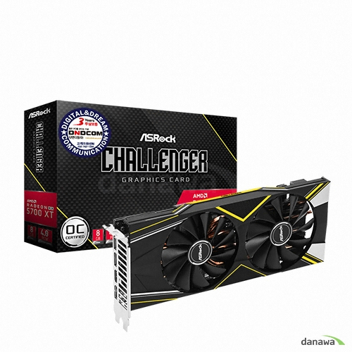 ASRock 라데온 RX 5700 XT CHALLENGER D OC D6 8GB 디앤디컴_이미지