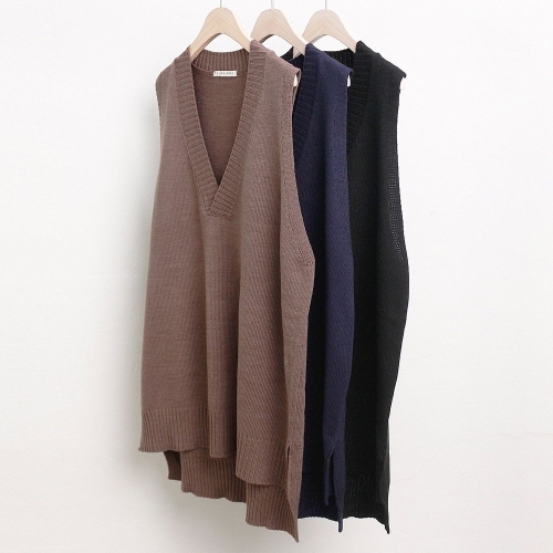 빅사이즈언발조끼 w120L502 여유브이니트베스트 RM