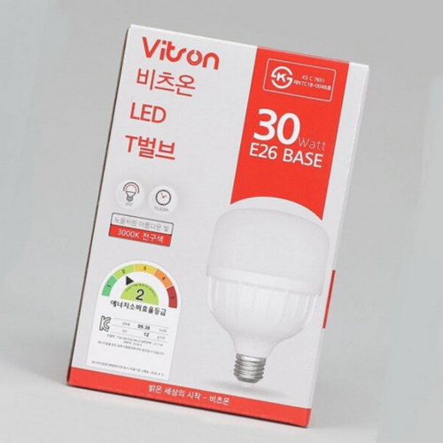 비츠온  LED T벌브 전구색 30W