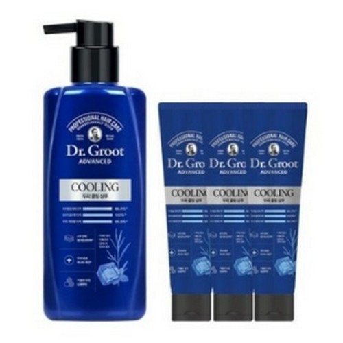 집중케어 쿨링 샴푸 300ml+100ml 3개