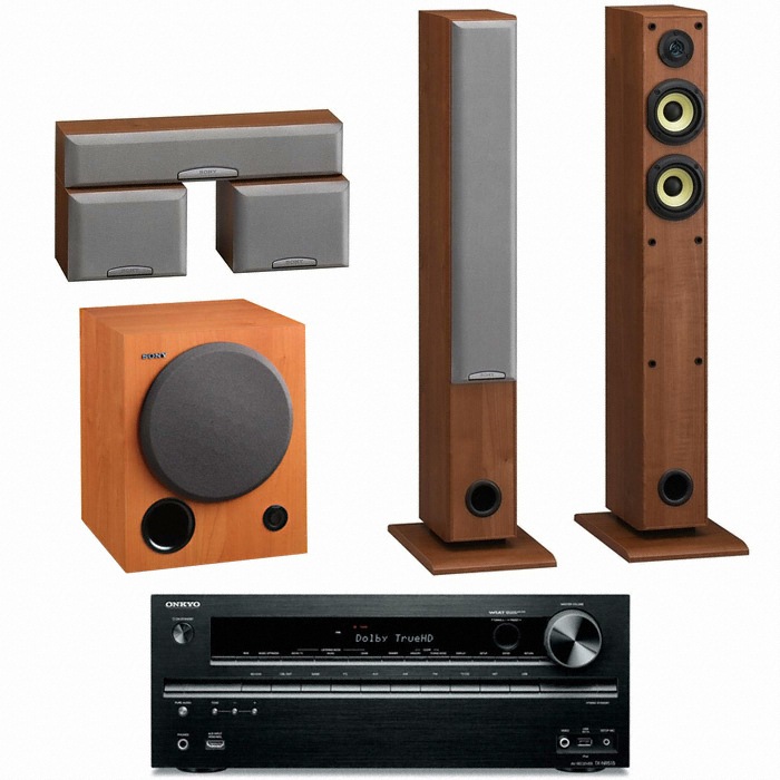 SONY SS-SFCR505H 5.1채널 + 온쿄 AV리시버 (TX-NR515, SA-WM250)_이미지