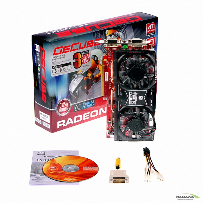 GECUBE �󵥿� HD 4830 512MB TwinTurbo + jabra ����