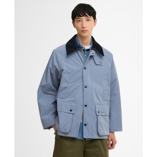 바버 URJU6E106 남여공용 논왁스 블루 블랙OS Peached 피치드 비데일 캐주얼 자켓