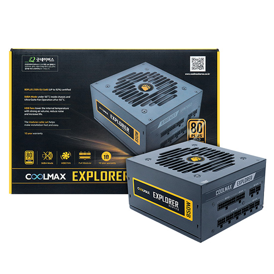 마이크로닉스 COOLMAX EXPLORER 850W 80PLUS골드 230V EU 풀모듈러_이미지