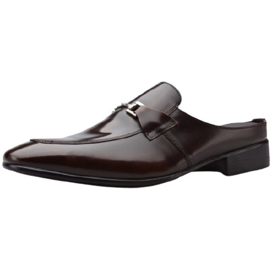 보닌 천연소가죽 비조장식 유팁 블로퍼 LC026DBR_이미지