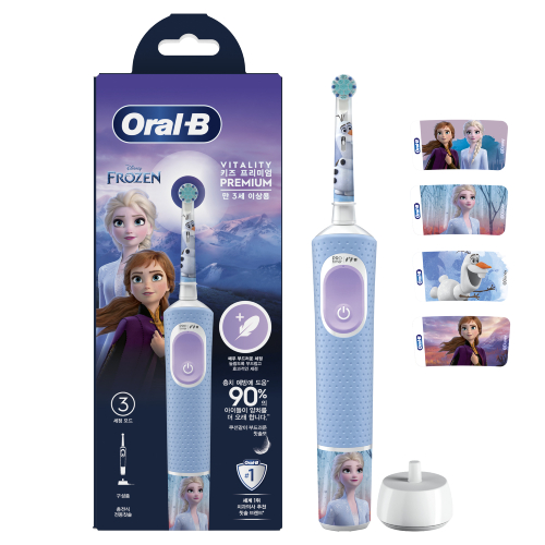 브라운 오랄비 D103K 바이탈리티 키즈 프리미엄 겨울왕국 (1개)_이미지