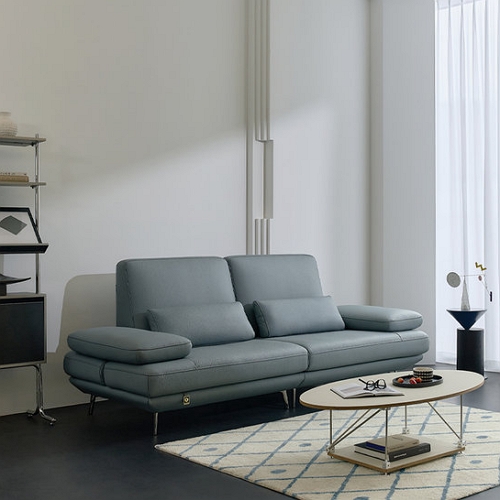 플라나 베이직 전체 천연통가죽 소파 3인용