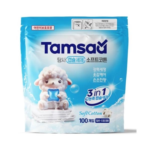 탐사 고농축 캡슐세제 소프트코튼향 100개입