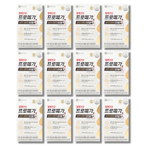 종근당건강 혈행건강 프로메가 알티지 오메가3 트리플 760mg 60캡슐 (12개)_이미지