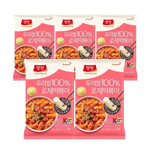 동원F&B  양반 우리쌀 로제떡볶이 360g[5개]