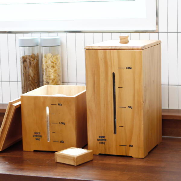 올리오 심플 원목 쌀통 5kg_이미지