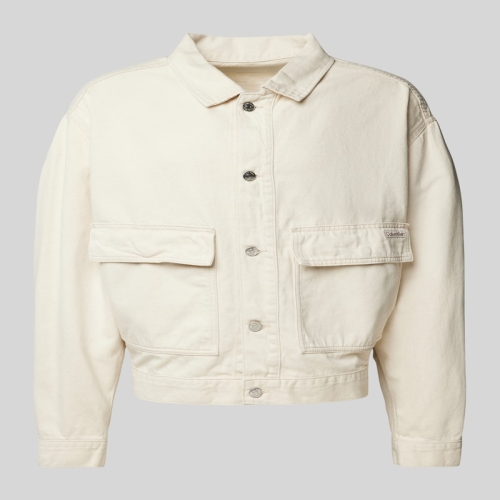 캘빈클라인 CK 화이트 포켓 트럭커 자켓 청자켓 데님 바시티 남자 J30J327212_이미지