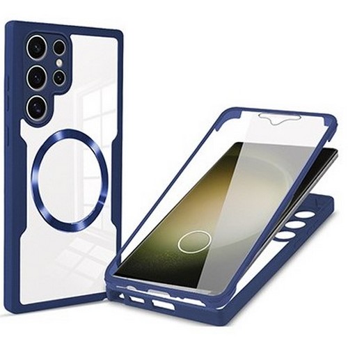 갤럭시S22 울트라 풀커버 맥세이프 액정보호 투명 케이스 SPC228M