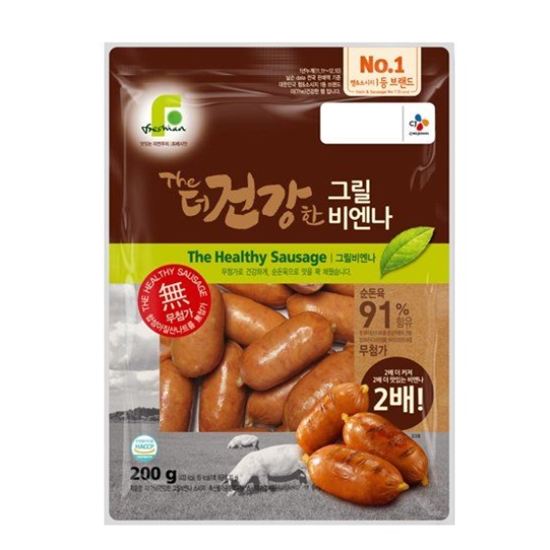 CJ제일제당 더 건강한 그릴 비엔나 200g (2개)
