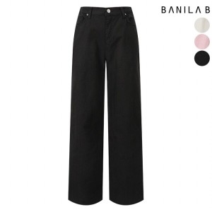 바닐라비 55-66여성 옆절개 스판 와이드팬츠 346663_이미지