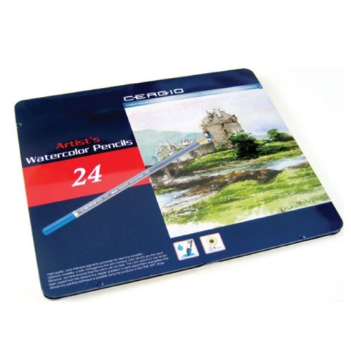 수채화 색연필 24색/수성 수채
