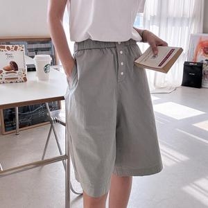 옷자락 여성 여름 워싱면 7컬러 파스텔 5부 버뮤다 반바지 684203_이미지