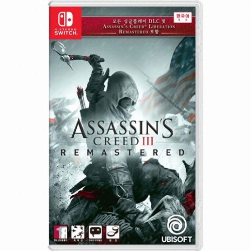 어쌔신 크리드 3 리마스터 SWITCH 중고,한글판_이미지
