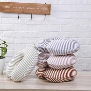 [불명] 단추형 목베개 메모리폼 극세사 여행용