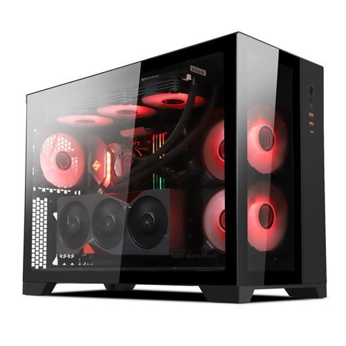 darkFlash DS5000 전면 강화유리 KIT (블랙)_이미지