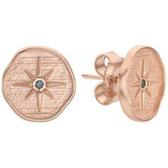 신라보석 티르리르 925실버핑크 블루DIA 귀걸이_TESSVP13167SD