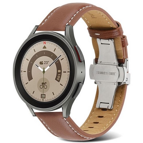 하푼 애플워치10 디버클 원터치 가죽 스트랩 (42mm/46mm)_이미지