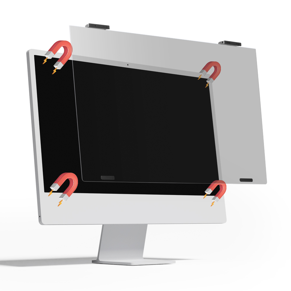 거치식 사생활 보호 블루라이트 차단 모니터 보안필름 26°