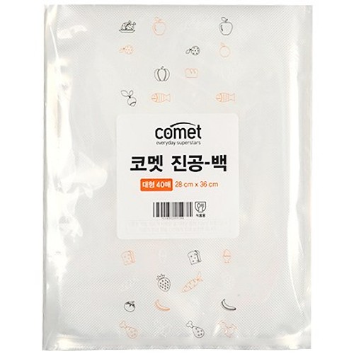 쿠팡 코멧 진공백 파우치타입 대형 28x36cm (40매)_이미지