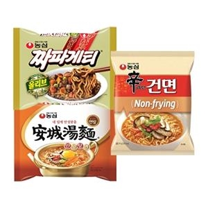 농심 신라면건면5개 + 안성탕면5개 + 짜파게티5개_이미지