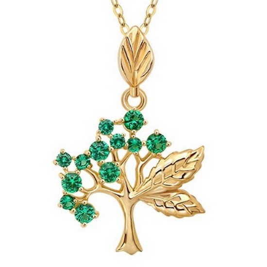 골드팡 14K 마이포시즌스 여름 탄생목 펜던트_이미지