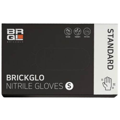 브릭글로 스탠다드 요리용 블랙 니트릴장갑 100매 (1개(100매))_이미지