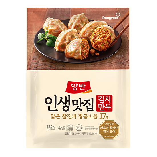 동원F&B 양반 인생맛집 김치만두 380g (2개)_이미지