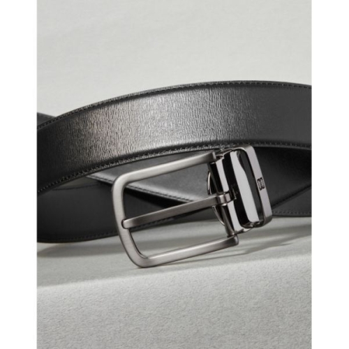 닥스 남성 루이브 블랙 버클 DD로고 소가죽 비조벨트 DBBE5E045BK_이미지