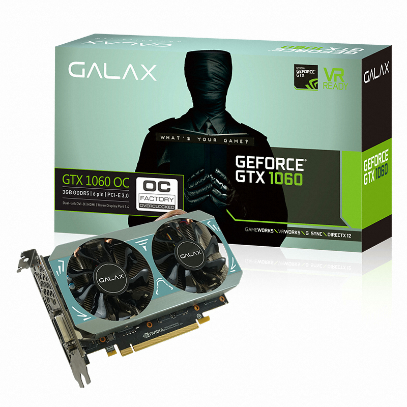 갤럭시 GALAX 지포스 GTX1060 GAMER OC D5 3GB