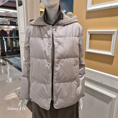 BCBG 올앤썬드리 겨울25 니트 후드 다운 A5W9Y971_이미지