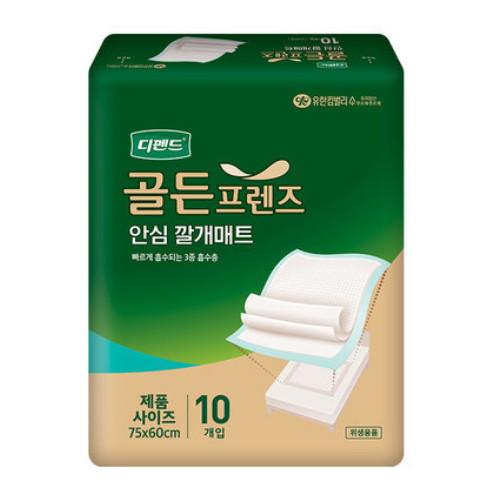 디펜드 골든프렌즈 안심 깔개매트 10개 (4팩(40개))_이미지