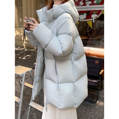 에꼴드파리 볼륨 하프 후드 패딩점퍼_F59WUB023Z