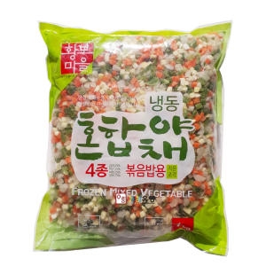 황보마을 냉동혼합야채4종 중국산 볶음밥용 1kg_이미지