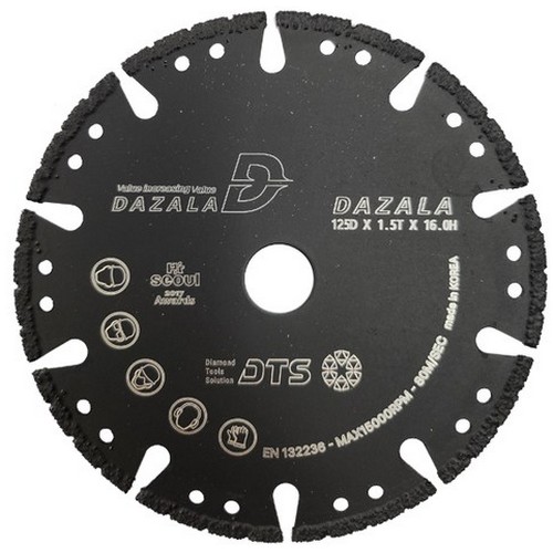 디티에스 5인치 다잘라 다이아몬드 융착식날 DAZ-5