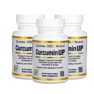 캘리포니아골드뉴트리션 커큐민 업 오메가-3 30캡슐 (3개)
