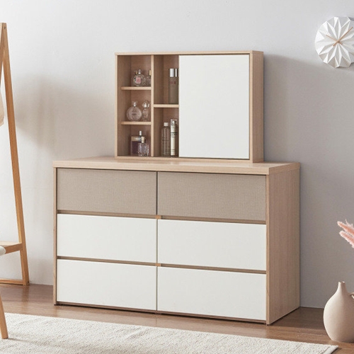 소티디자인 문라이트 3단 와이드 서랍장 슬라이딩 화장대 1200