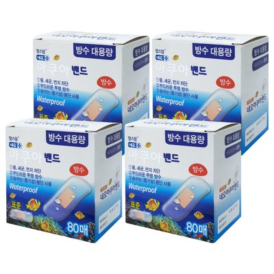 네오메디제약 맘스덤 네오 아쿠아 밴드 표준 80매 (4팩(320매))_이미지