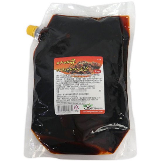 뉴그린푸드 바베큐 데리야끼 소스 2kg (1개)