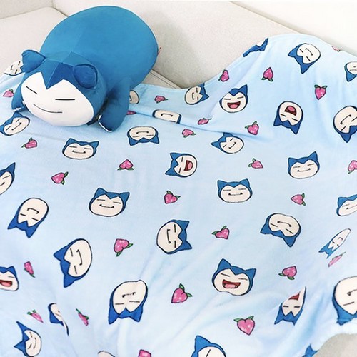 포켓몬 잠만보 프루트 패턴담요